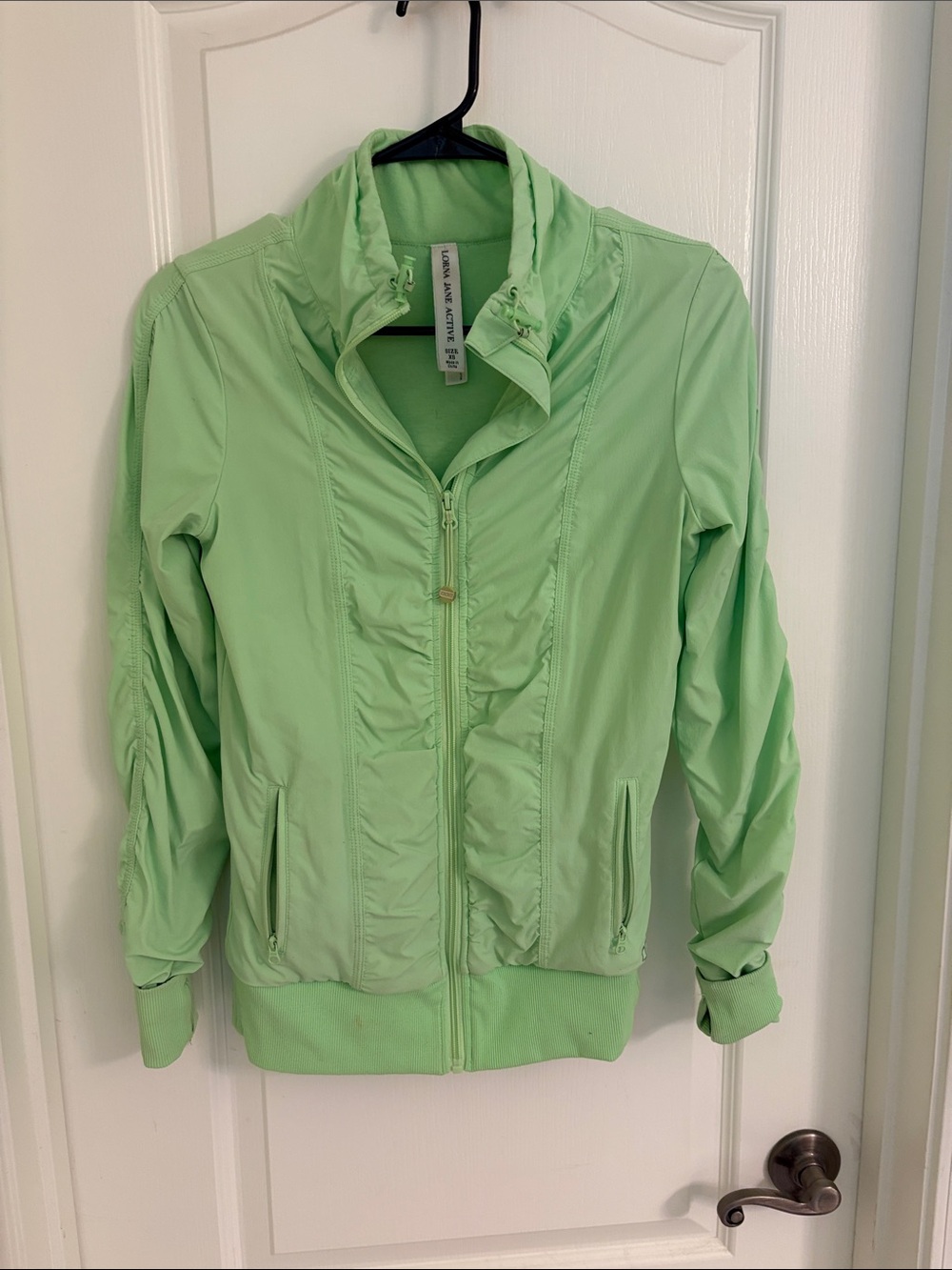 Lorna Jane Light Green Bomber Jacket